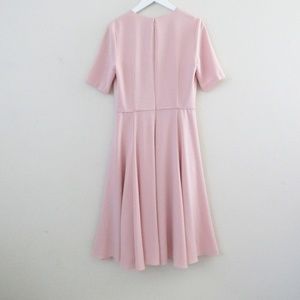 edith city crepe fit & flare dress